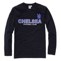 VANCL凡客诚品  男士足球豪门磨毛加厚长袖T恤41267切尔西黑色L