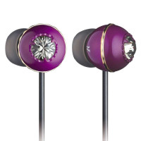 麦克赛尔(MAXELL)HP-CN15-RP 耳机(施华洛世奇2代)红紫色