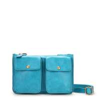 VANCL凡客诚品  女士凡尔赛通信使复古斜挎包36274蓝色23*6*15 CM