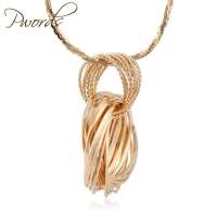 私言私语 pwords 爱的旋律 双圈缠绕项链 gsnt0017