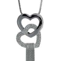 私言私语 pwords 心相悦 双爱心叠套项链 gsnt0024