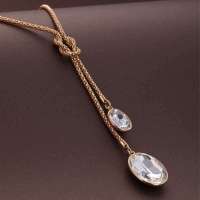 私言私语 pwords 岁月回响 双坠水滴项链 gsnt0026