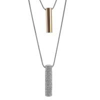 私言私语 pwords 天生一对 双色双环项链 gsnt0029