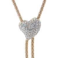 私言私语 pwords 心随舞动 爱心结双坠项链 gsnt0033