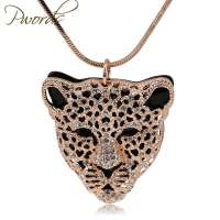 私言私语 pwords 爱人猎物 水钻豹头个性项链 gsnt0038