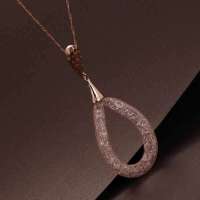 私言私语 pwords 幸福之泪 镂空大水滴项链 gsnt0063