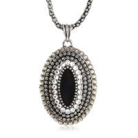 私言私语 pwords 魔镜奇缘 复古魔镜镶水钻长款项链 gsnt0167