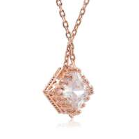 私言私语 pwords 爱的主张 三层立方体多爪镶钻项链 gsnt0130