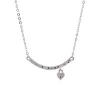 私言私语 pwords 拾落的心 水钻串珠单爱心坠项链 gsnt0131