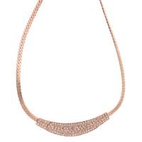 私言私语 pwords 静谧星空 玫瑰金满钻精致简约短项链 gsnt0173