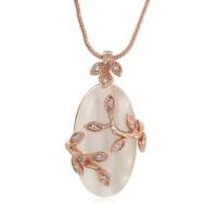 私言私语 pwords 藤蔓悄语 复古雕花叶子镶猫眼石项链 gsnt0161