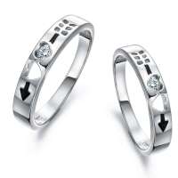 千金一诺 925银饰 银戒指 情侣戒 爱神之箭 11#