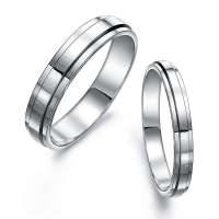 千金一诺 925银饰 银戒指 情侣戒指 爱意之环情侣戒 11#