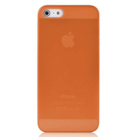 倍思(BASEUS)IPHONE5蝉翼保护壳送膜(透橙)