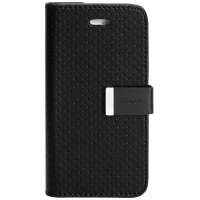 卡登仕(CAPDASE)IPHONE5双重纯点皮套左右开(黑/黑)