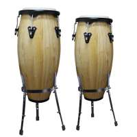Golden Ton 10寸+11寸自学入门级拉丁打击乐器康佳鼓(原木色)-GP-C20