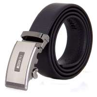 红豆HOdo新款皮带正品男士商务腰带合金扣头皮带E2ZB1026黑色120