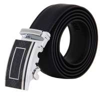 红豆HOdo新款皮带男士红豆正品裤带商务自动扣腰带E2XB1005黑色115