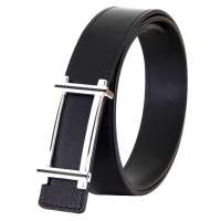 红豆Hodo皮带男士正品红豆裤带平滑扣腰带E2ZB3005黑色125