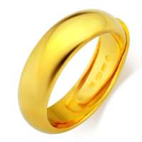 周生生 足金光身卜面戒指 09141r (4.3克)