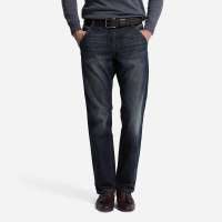 FARINO法雷诺 2012秋冬深蓝色加厚洗水直身版牛仔裤 PJ-2B06深蓝32