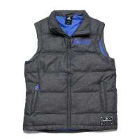 adidas阿迪达斯12年新款男子NBA羽绒背心W37759灰色L