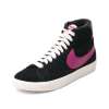 NIKE耐克 2012新款BLAZER MID LTHR女子复刻鞋375573-062黑色38