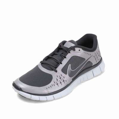 NIKE耐克 2012新款FREE RUN+ 3 SHIELD男子跑步鞋536840-001灰色39