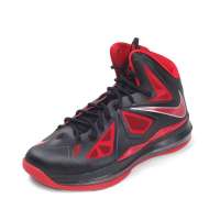 NIKE耐克 2012新款男子LBJ X高帮篮球鞋543645-006黑色40.5