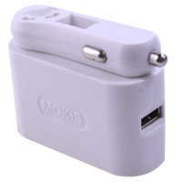摩奇思(MOKIS) 多功能全球充 座充 车充 全球通用电压 白色