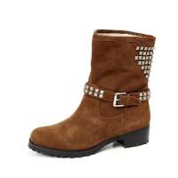 BELLE/百丽2012冬季深棕羊绒女皮靴 3ZI65D深棕33