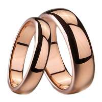 汤斯敦TUNGSTEN 钨金戒指永恒之恋  J111玫瑰金色情侣戒指