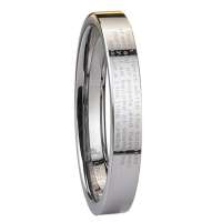 汤斯敦TUNGSTEN 钨金戒指 女士戒指 不褪色 J112圣经女