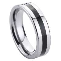 汤斯敦(TUNGSETN)钨金戒指 镶树脂  J190S黑道男士戒指