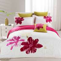 堂皇家纺/TEVEL 全棉斜纹素色刺绣床上用品绣花多件套 安德利亚六件套(漂白)200*150