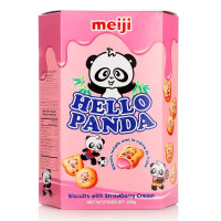明治(Meiji) 熊猫草莓夹心饼干 260克 (新加坡)