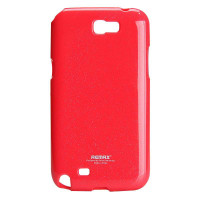 睿量(REMAX) 三星Galaxy Note II N7100 亮彩水晶套 (玫红色)