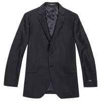 柒牌 男装时尚休闲西服套装E99C121588 直筒B型(黑色/50)