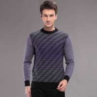 柒牌 男装时尚休闲斜纹羊毛衫701Y624268 (暗紫/190)