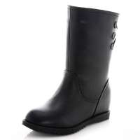 皮尔世绅新品别致金属链扣头层牛皮内增马丁靴A929050黑色39码