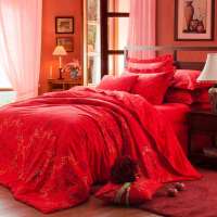 贝德罗恩爱百年婚庆活性全棉金粉印花四件套1.5m