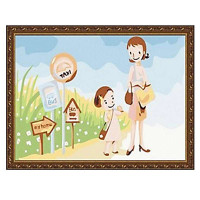 舞动色彩DIY数字油画20*30CM 家的方向