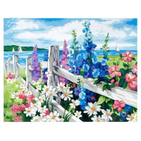 舞动色彩DIY数字油画30*40CM 花海