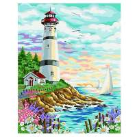 舞动色彩DIY数字油画40*50CM 海角天涯