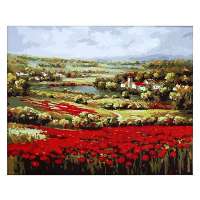 舞动色彩DIY数字油画40*50CM 花乡