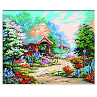 舞动色彩DIY数字油画40*50CM 画中美景