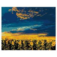 舞动色彩DIY数字油画40*50CM 辽阔向日快