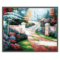 舞动色彩DIY数字油画40*50CM 清幽小径
