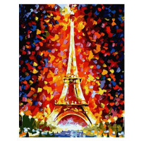 舞动色彩DIY数字油画40*50CM 情定埃菲尔