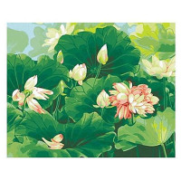 舞动色彩DIY数字油画40*50CM 盛夏荷风